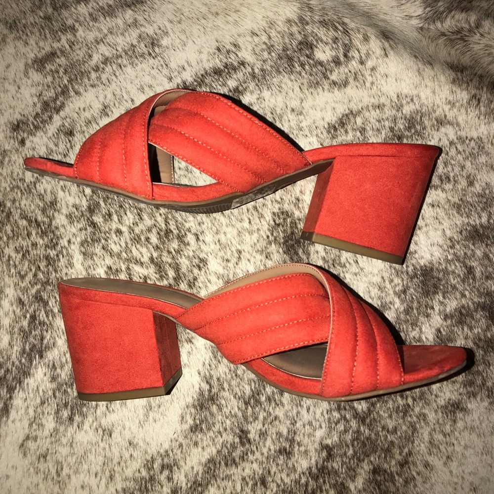 Bright orange A New Day block sandal